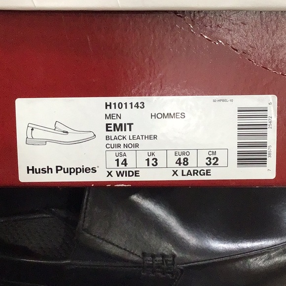 Mens Hush Puppies Black Loafer - Picture 3 of 3